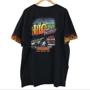Harley Davidson Hilo Let’s Get Wet Hawaii 2008 Graphic Short Sleeve Tee Black